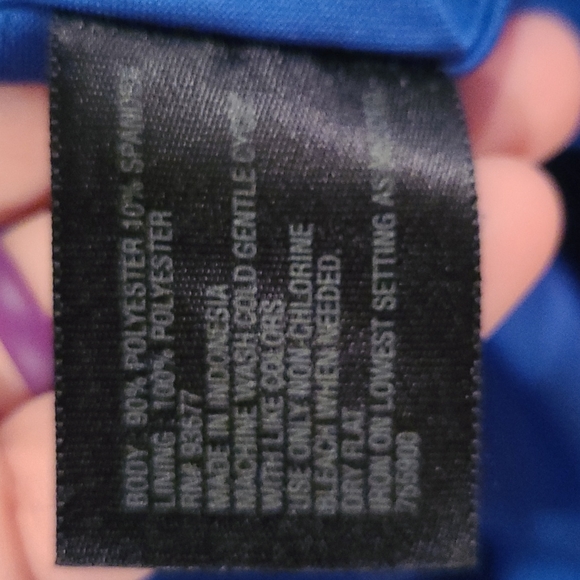 Worthington Blue Dress with cutout detail - Picture 5 of 7